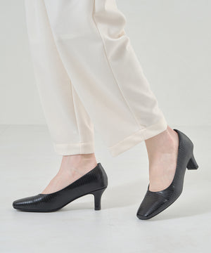 【WEB限定】【跳べるパンプス】スクエアトゥヒール/跳べるパンプスシリーズ累計150万足突破/R-3204