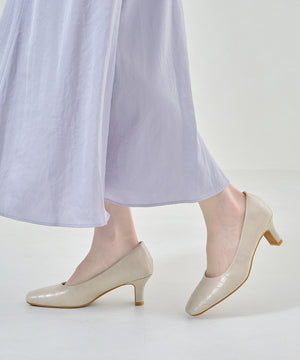 【WEB限定】【跳べるパンプス】スクエアトゥヒール/跳べるパンプスシリーズ累計150万足突破/R-3204