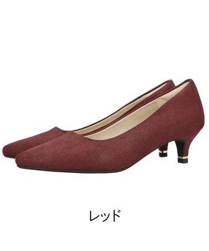 【跳べるパンプス】メタリックラインヒール/跳べるパンプスシリーズ累計150万足突破/R-3206