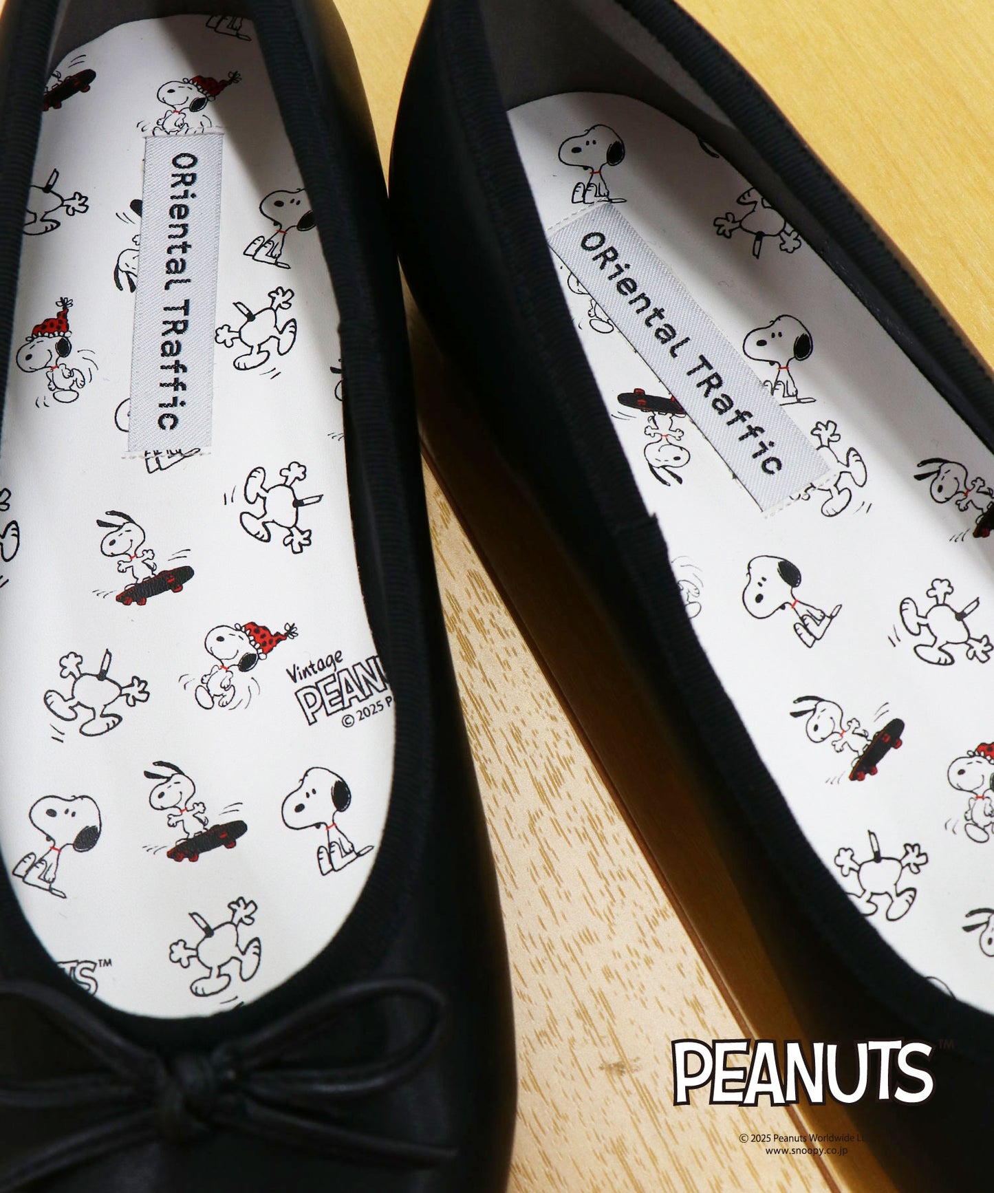 【跳べるパンプス】PEANUTSデザインバレエシューズ/跳べるパンプスシリーズ累計150万足突破/R-3208S