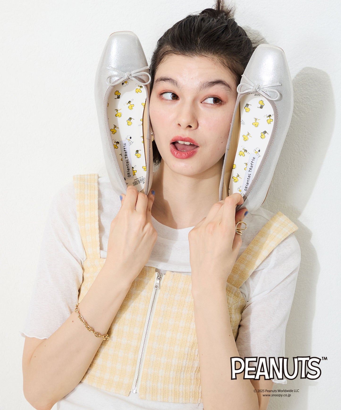 【跳べるパンプス】PEANUTSデザインバレエシューズ/跳べるパンプスシリーズ累計150万足突破/R-3208S