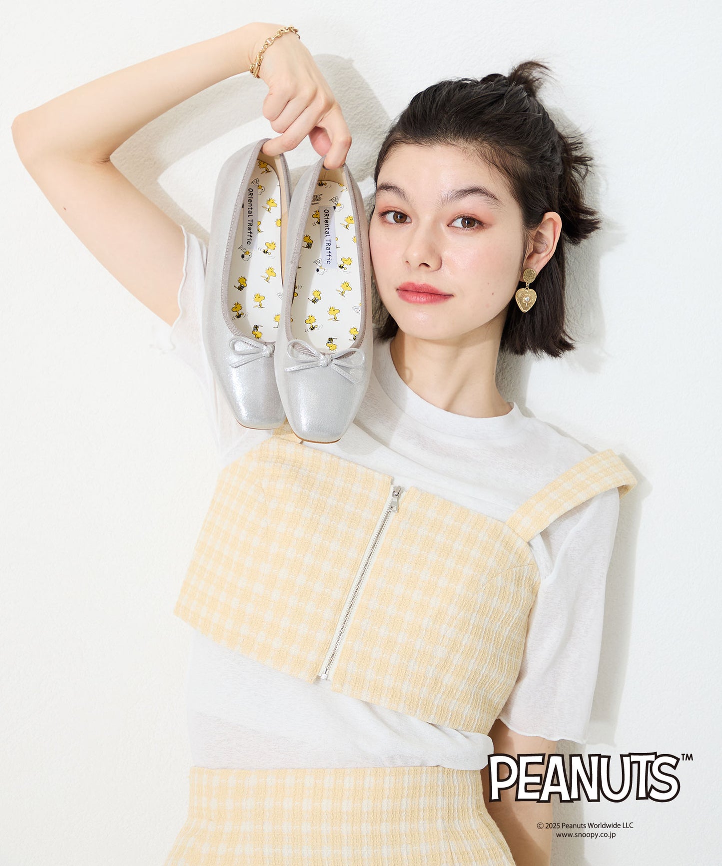 【跳べるパンプス】PEANUTSデザインバレエシューズ/跳べるパンプスシリーズ累計150万足突破/R-3208S