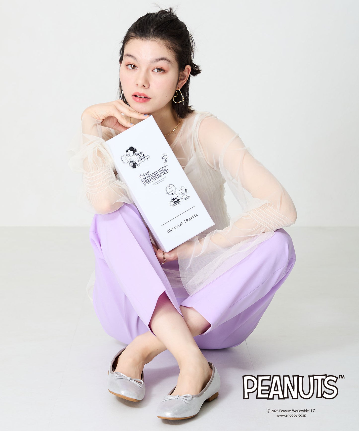 【跳べるパンプス】PEANUTSデザインバレエシューズ/跳べるパンプスシリーズ累計150万足突破/R-3208S