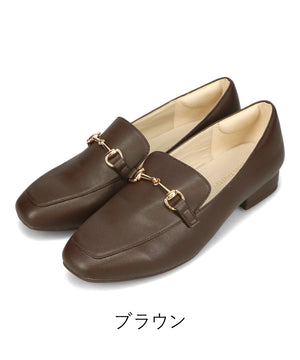 【跳べるパンプス】スクエアトゥビットモチーフローファー/跳べるパンプスシリーズ累計150万足突破/R-3210