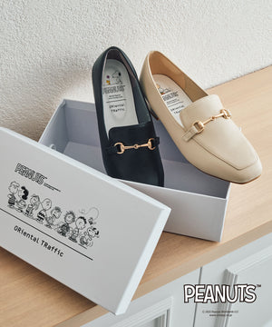 【跳べるパンプス】PEANUTSデザインビットモチーフローファー/跳べるパンプスシリーズ累計150万足突破/R-3210S