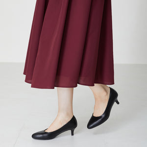 【跳べるパンプス】アーモンドトゥミドルヒール/跳べるパンプスシリーズ累計150万足突破/R-3213
