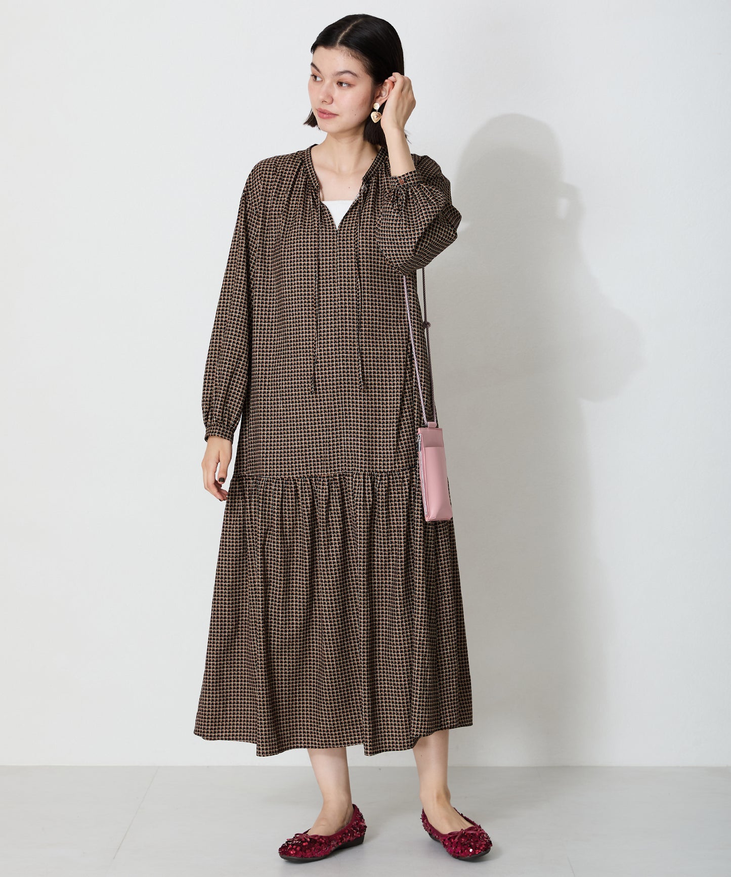 【跳べるパンプス】スパンコールスクエアトゥバレエシューズ/跳べるパンプスシリーズ累計150万足突破/R-3216