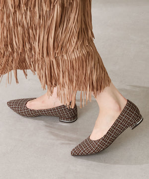 【跳べるパンプス】メタリックラインフラット/跳べるパンプスシリーズ累計150万足突破/R-3218