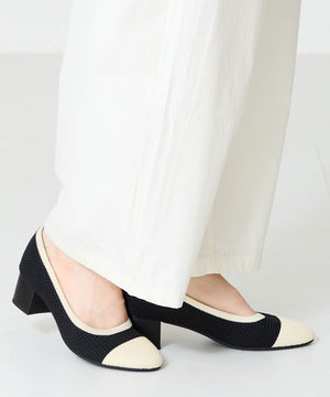 【跳べるパンプス】ラウンドトゥニットヒール/跳べるパンプスシリーズ累計150万足突破/R-3219