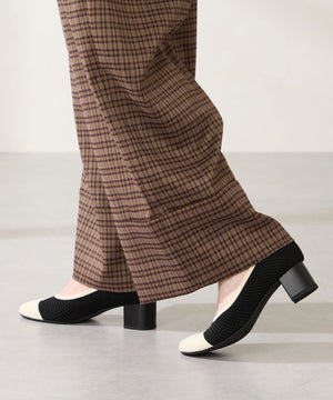 【跳べるパンプス】ラウンドトゥニットヒール/跳べるパンプスシリーズ累計150万足突破/R-3219