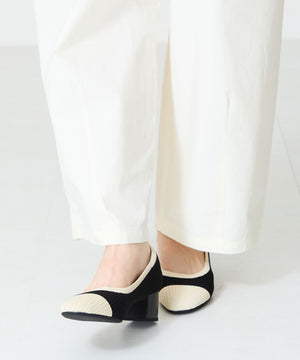 【跳べるパンプス】ラウンドトゥニットヒール/跳べるパンプスシリーズ累計150万足突破/R-3219