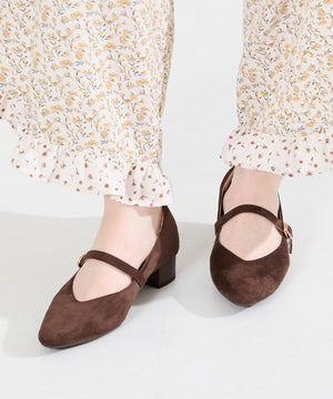 【跳べるパンプス】ローヒールストラップパンプス/跳べるパンプスシリーズ累計150万足突破/R-3222