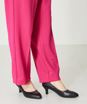 【跳べるパンプス/本革使用】ミドルヒールプレーンパンプス/R-6007