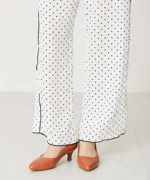 【跳べるパンプス/本革使用】ミドルヒールプレーンパンプス/R-6007