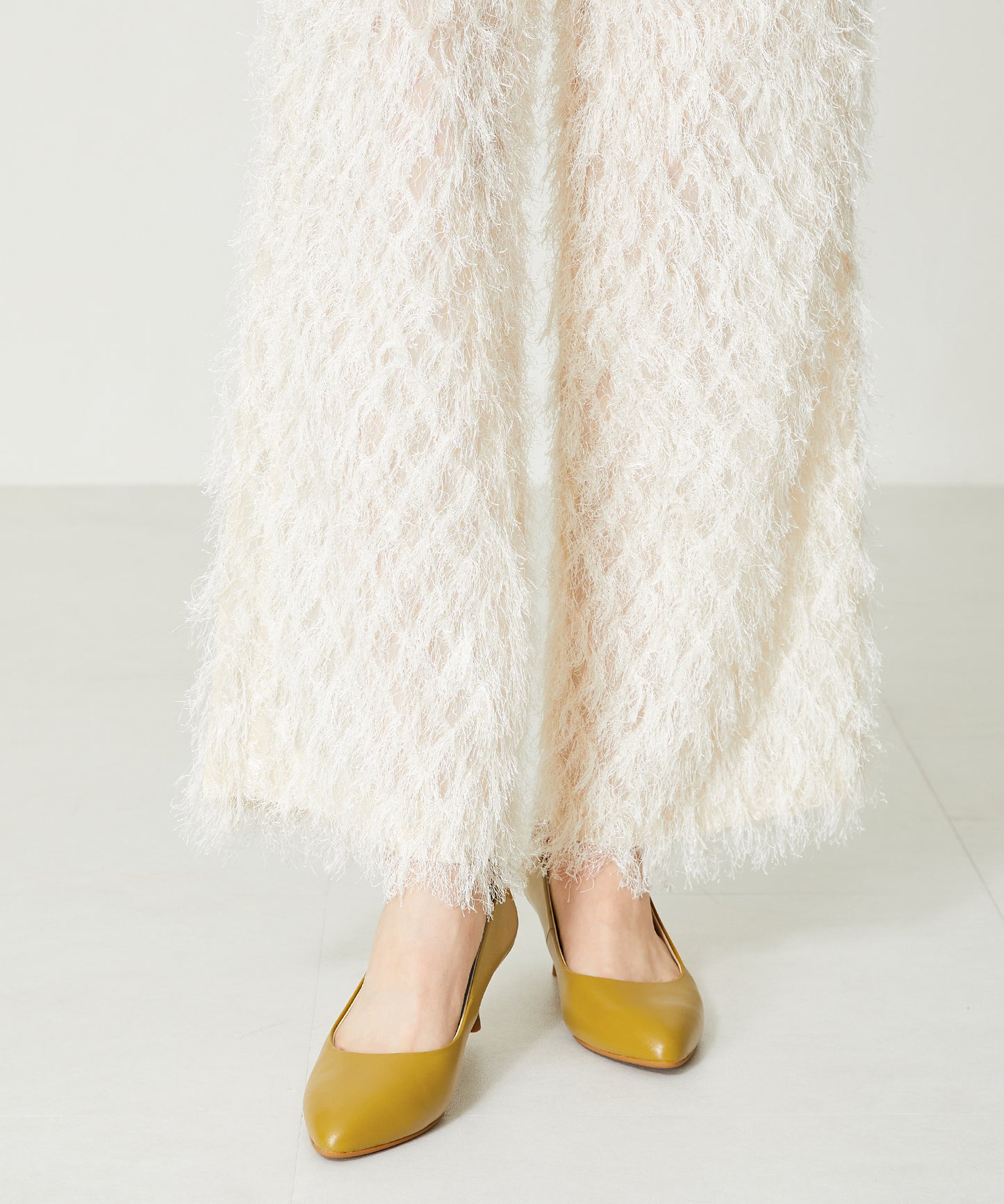 【跳べるパンプス/本革使用】ミドルヒールプレーンパンプス/R-6007