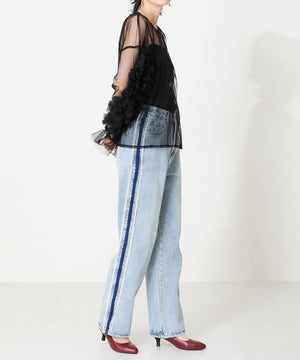 【跳べるパンプス/本革使用】ミドルヒールプレーンパンプス/R-6007