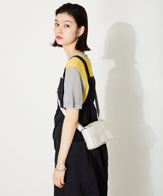 編み込みショルダーミニバッグ/BA-213