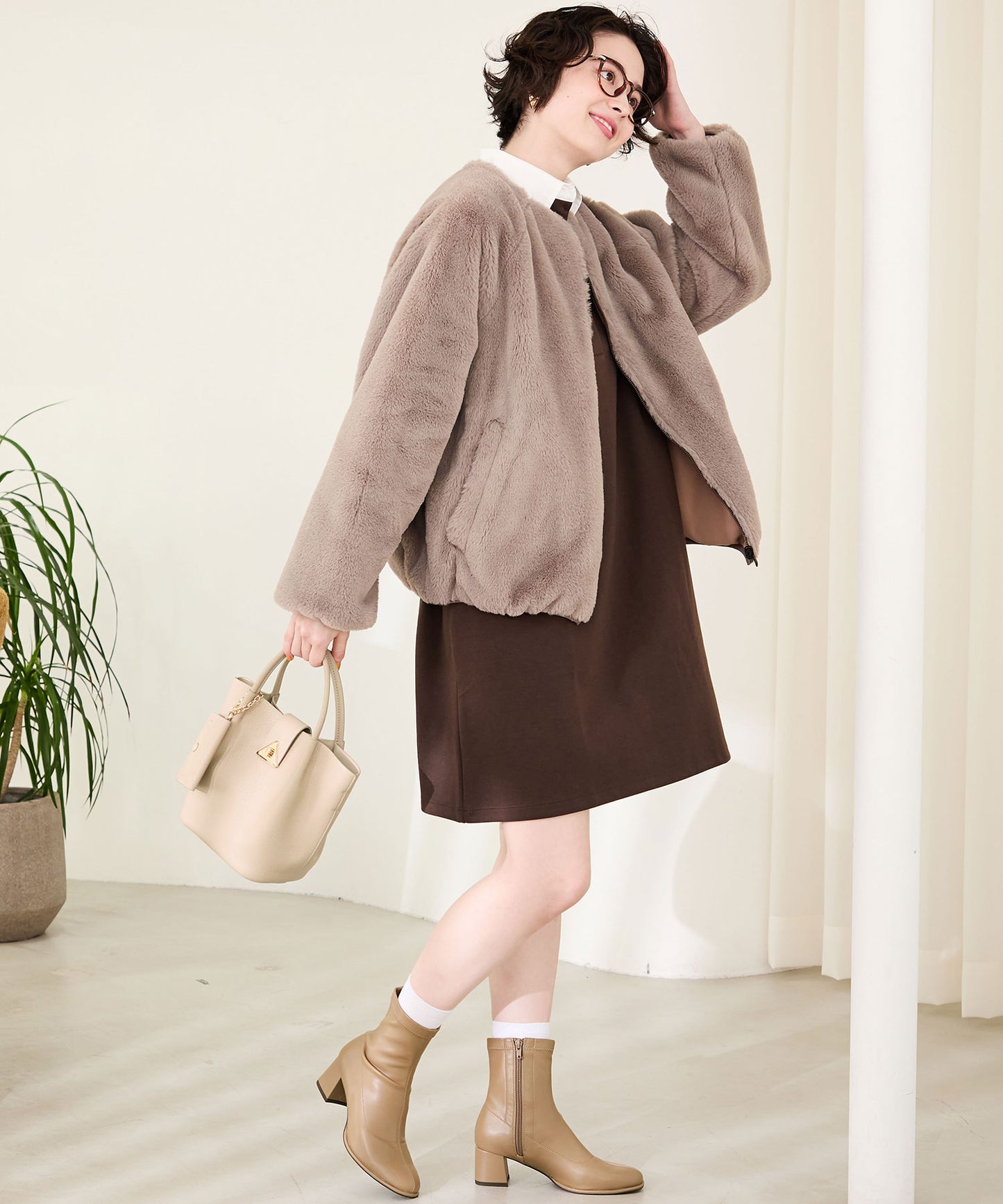 タックハンドバッグ/BA-225