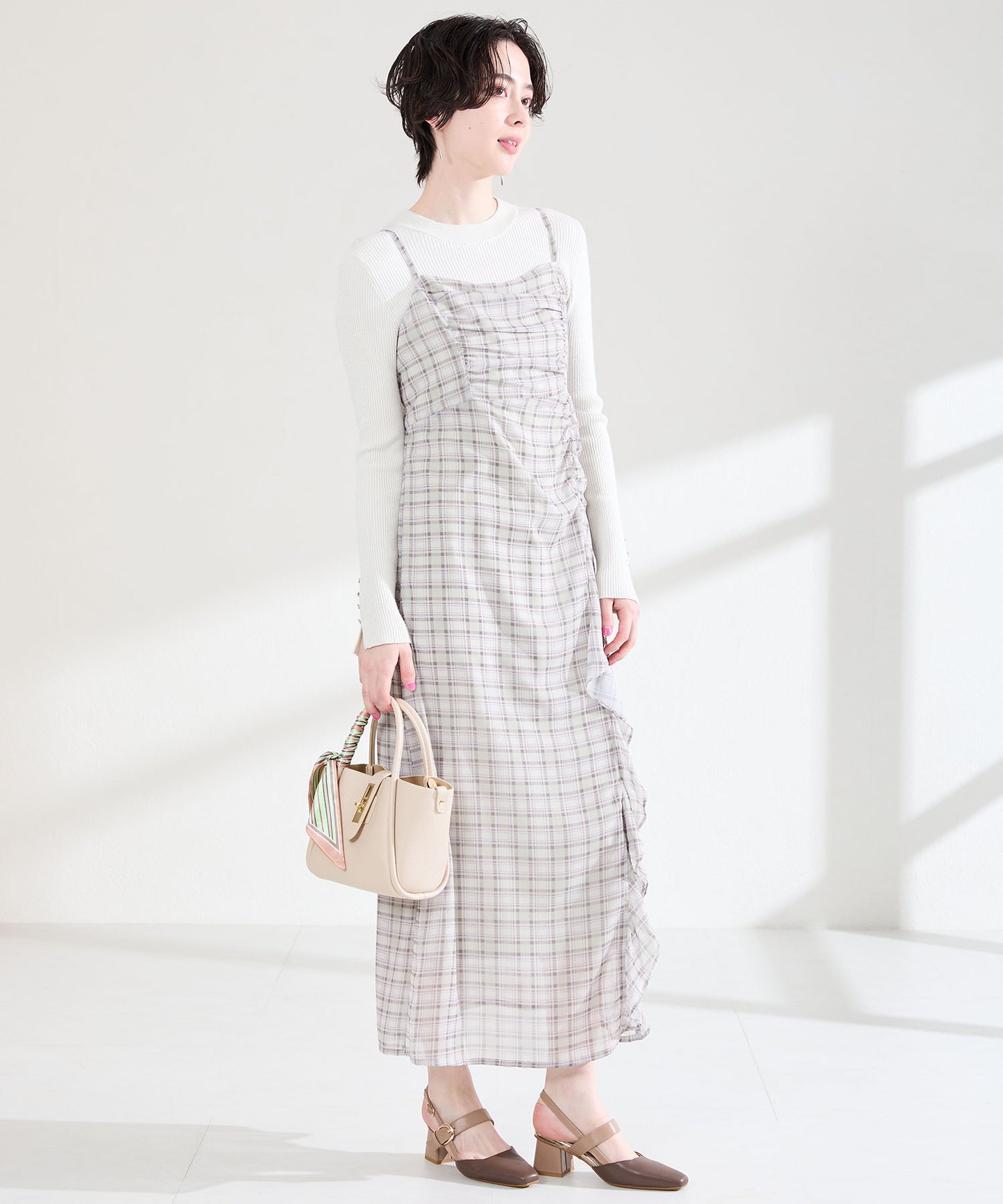 スカーフ付き2wayハンドバッグ/BA-252