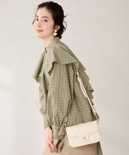 キルティングボックスショルダーバッグ/BA-262