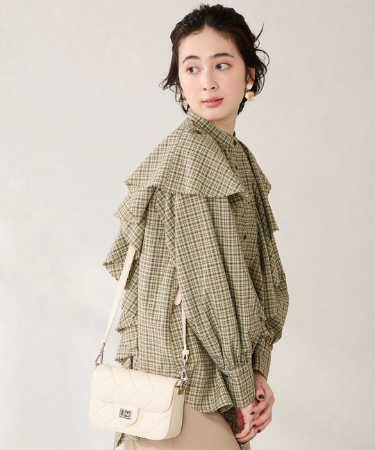 キルティングボックスショルダーバッグ/BA-262