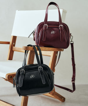 シルバーロゴモチーフボストンバッグ/BA-265