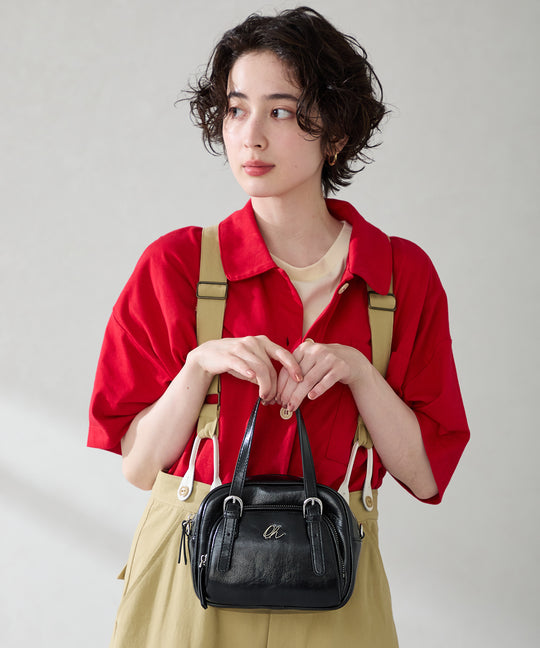 シルバーロゴモチーフボストンバッグ/BA-265