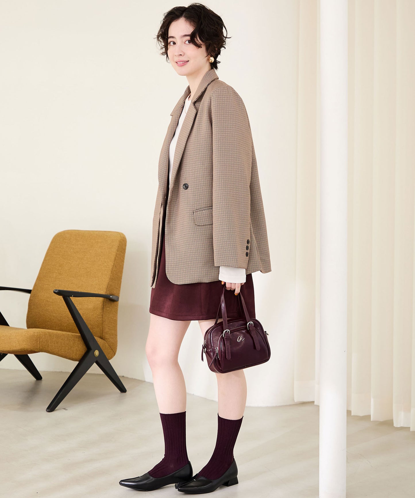 シルバーロゴモチーフボストンバッグ/BA-265