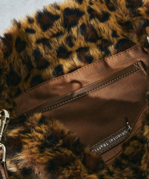 フェイクファー巾着バッグ/BA-269