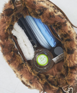 フェイクファー巾着バッグ/BA-269