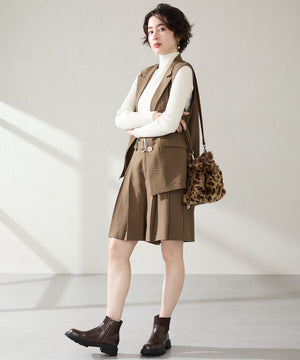 フェイクファー巾着バッグ/BA-269