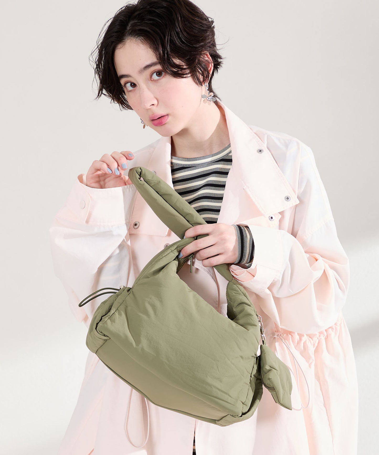 【WEB限定】ミニポーチ付きナイロンバッグ/BA-270