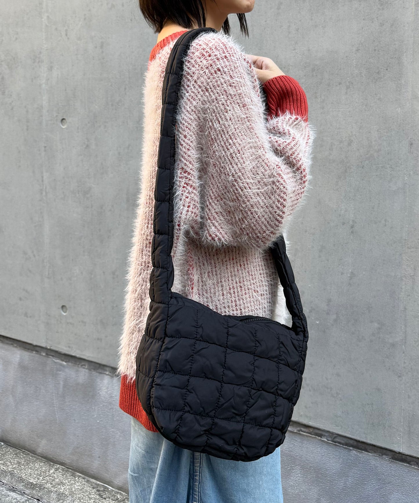 【WEB限定】キルティングナイロンショルダーバッグ/BA-272