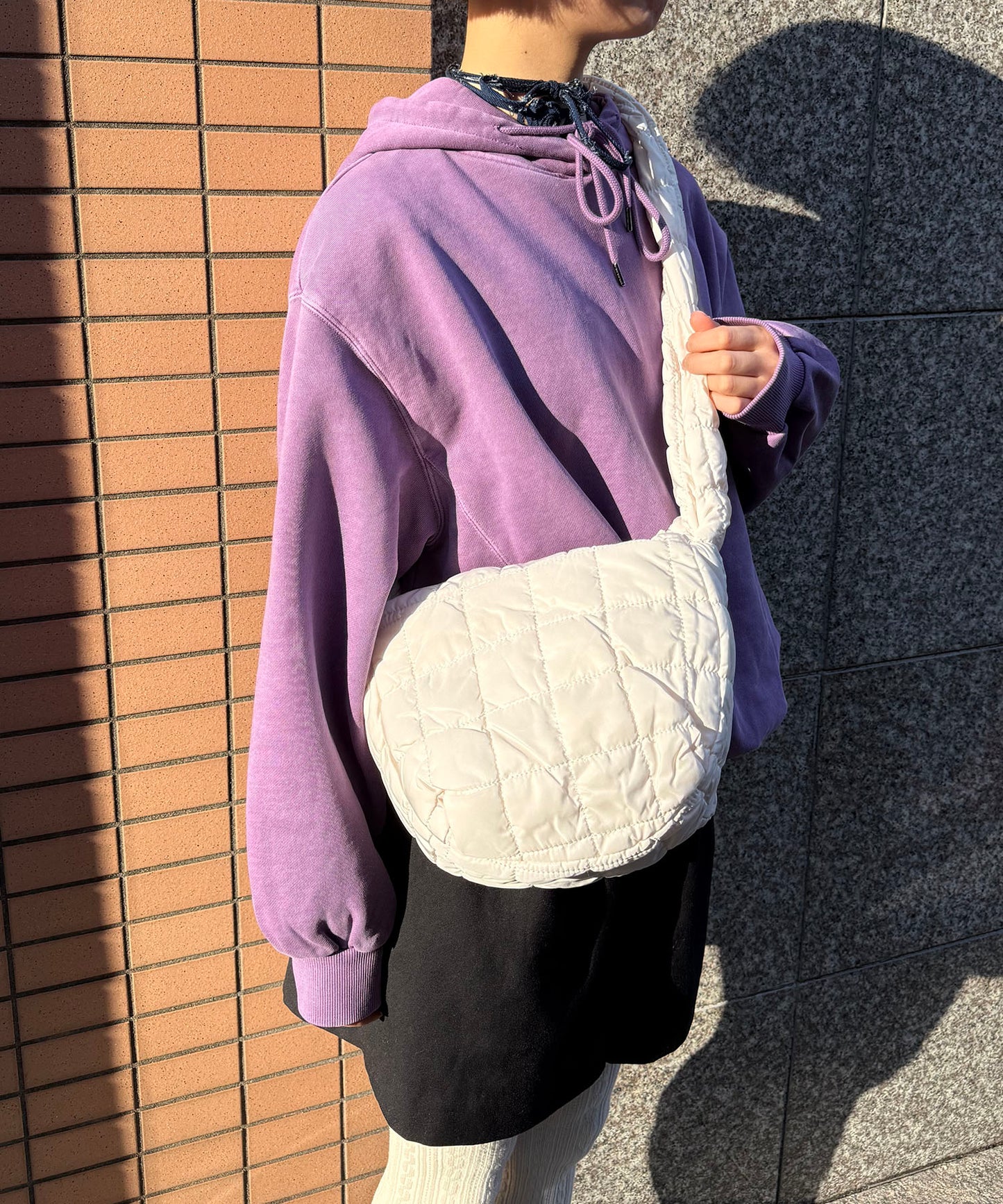 【WEB限定】キルティングナイロンショルダーバッグ/BA-272