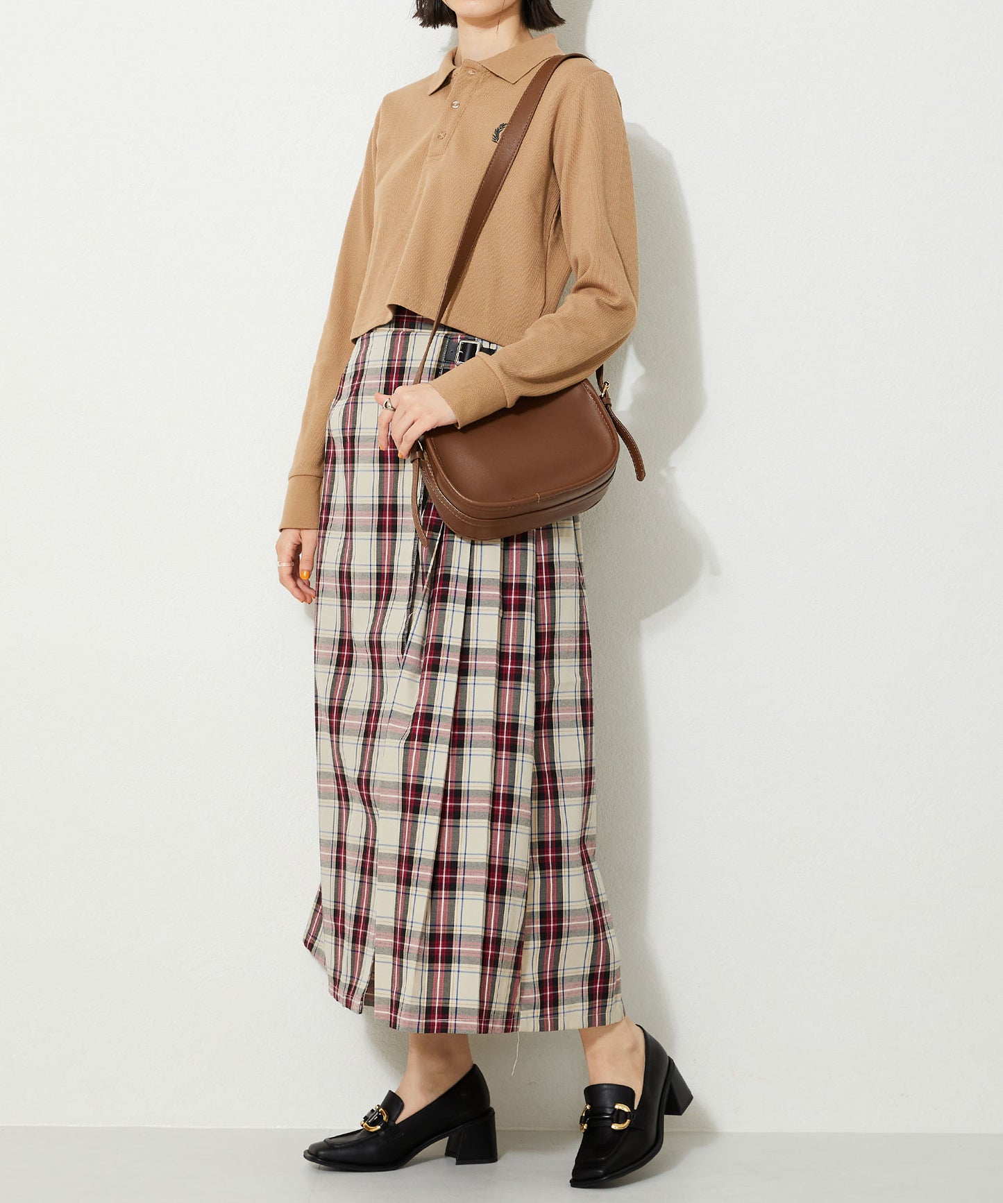 ワイドスクエアトゥヒールローファー/31120