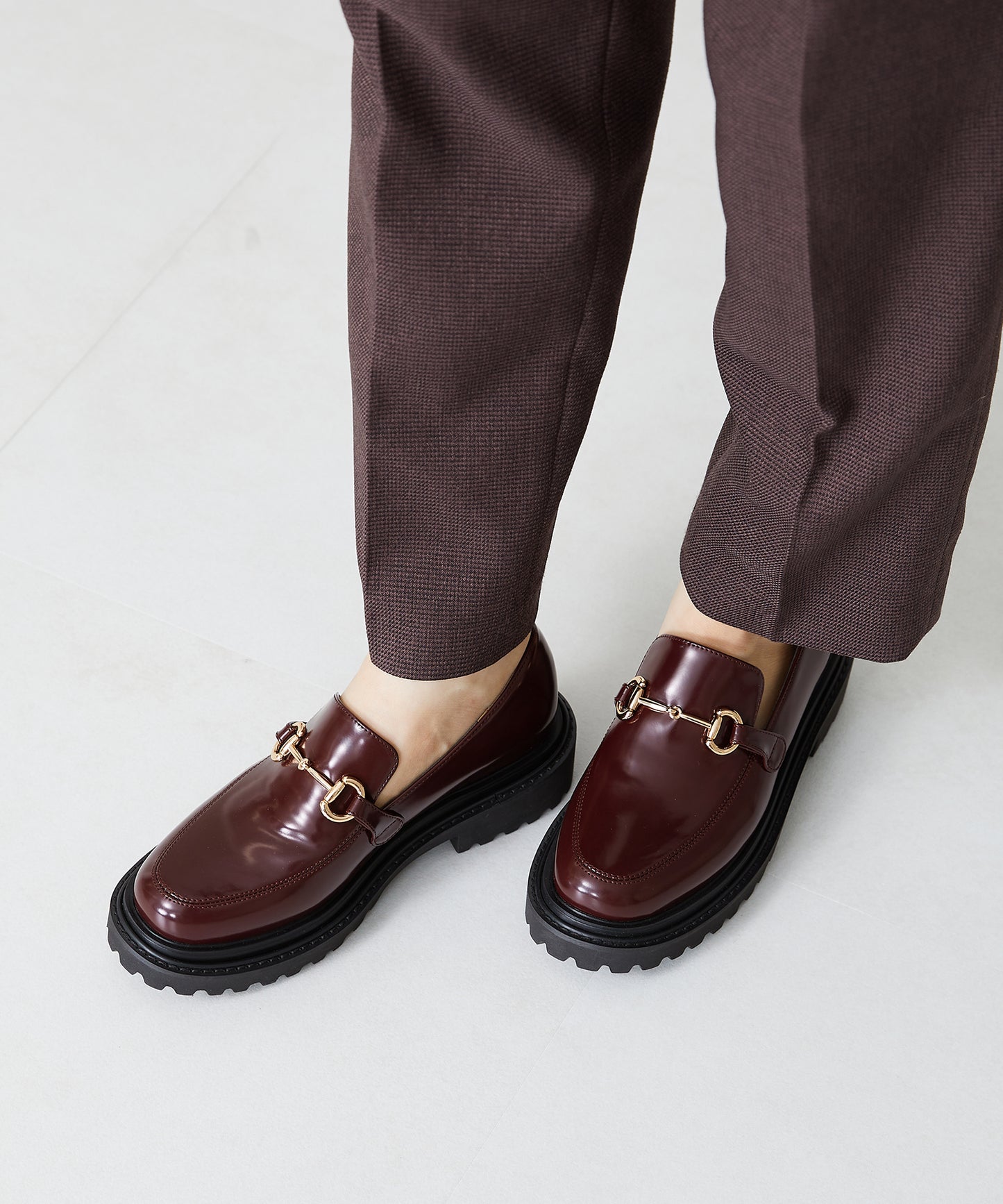 【WEB限定】晴雨兼用スムースローファー/31391