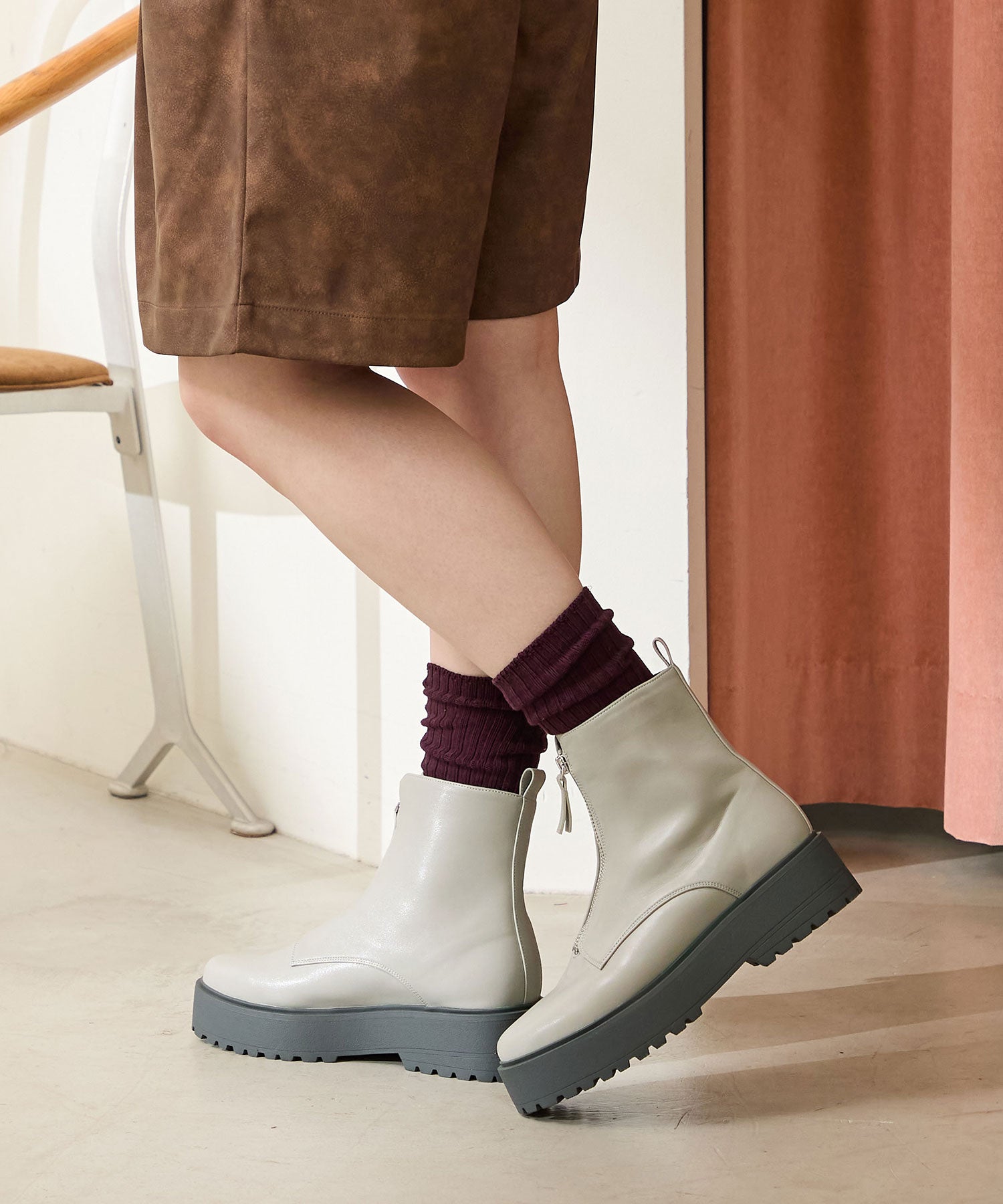 厚底フロントジップブーツ/31402 – ORIENTALTRAFFIC