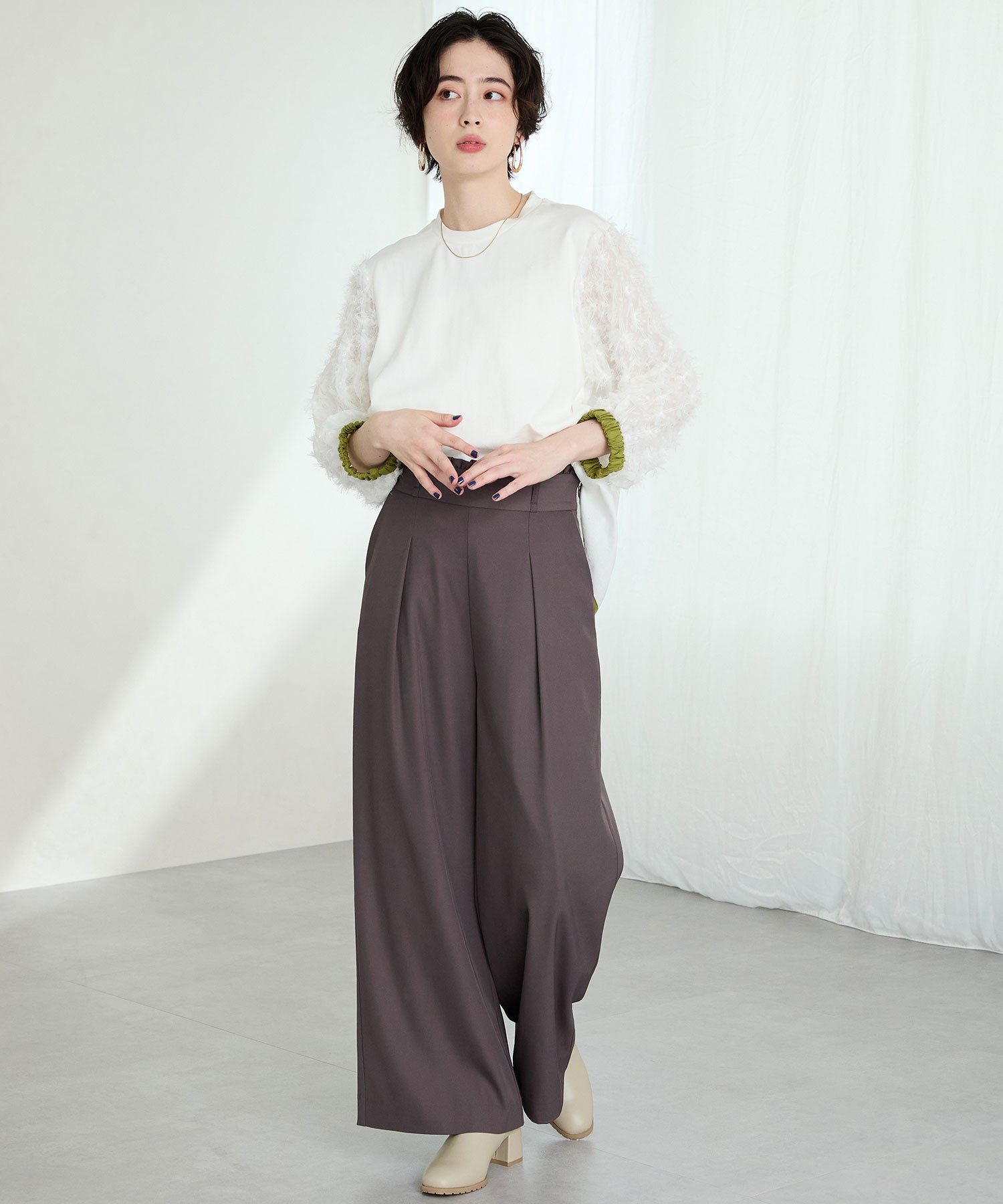 スクエアトゥニットヒールブーツ/31403 – ORIENTALTRAFFIC