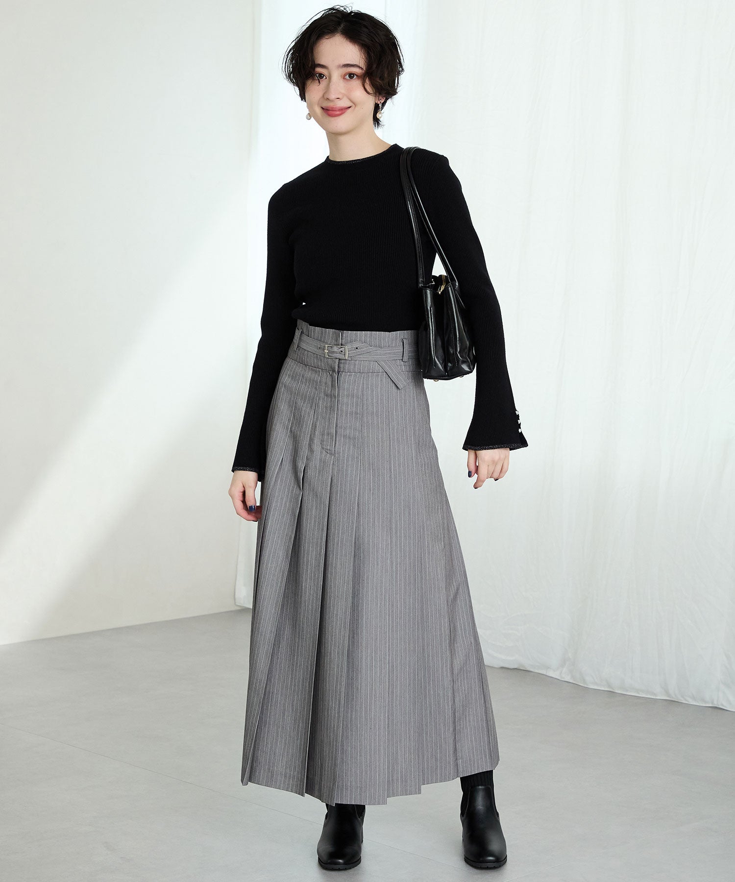 スクエアトゥニットヒールブーツ/31403 – ORIENTALTRAFFIC