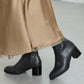 【新色追加】チャンキーヒールミドルブーツ/31408