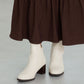 【新色追加】チャンキーヒールミドルブーツ/31408