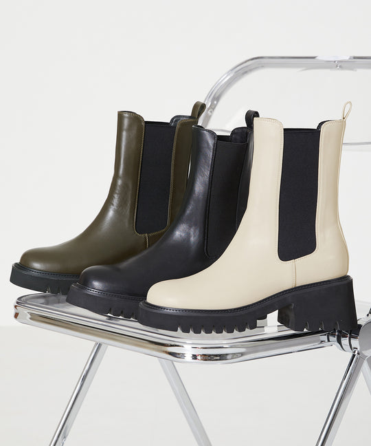 厚底サイドゴアブーツ/31419