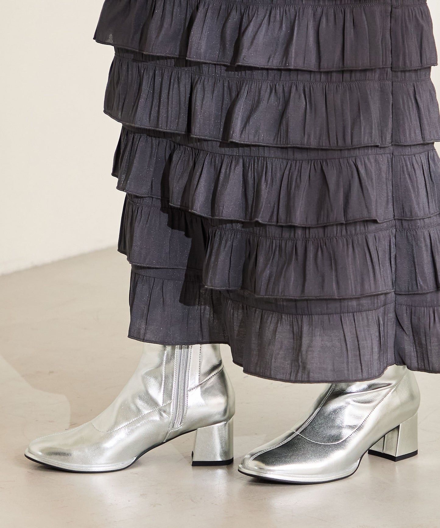 ラウンドトゥストレッチブーツ/31425