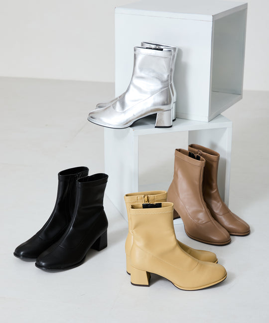 ラウンドトゥストレッチブーツ/31425