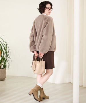 ラウンドトゥストレッチブーツ/31425