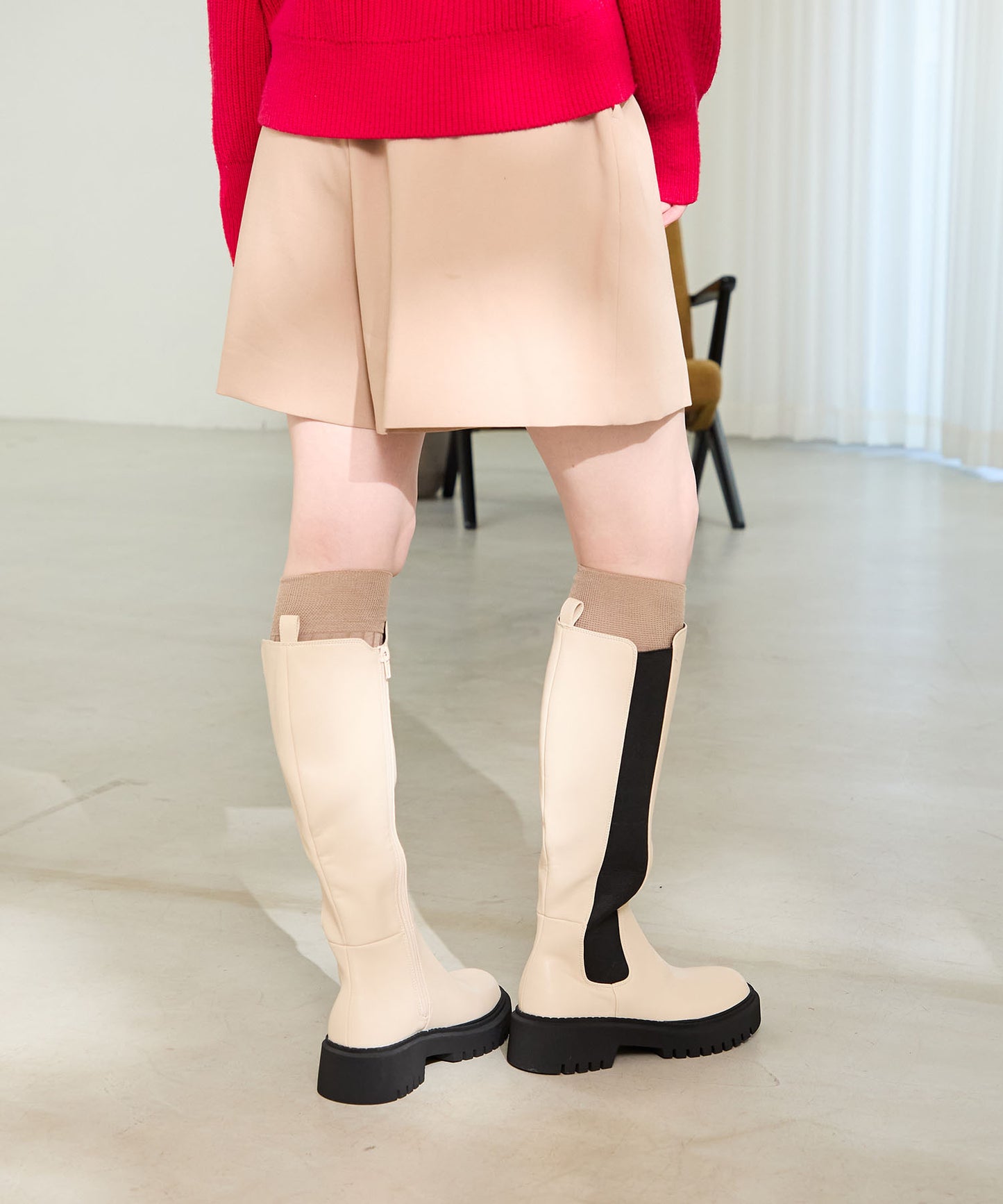 サイドゴアロングブーツ/31485