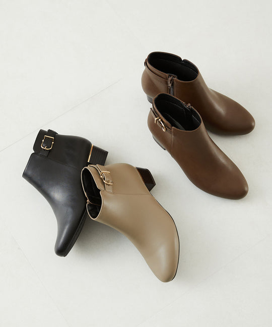 【WEB限定】メタリックラインベルトヒールブーツ/32404