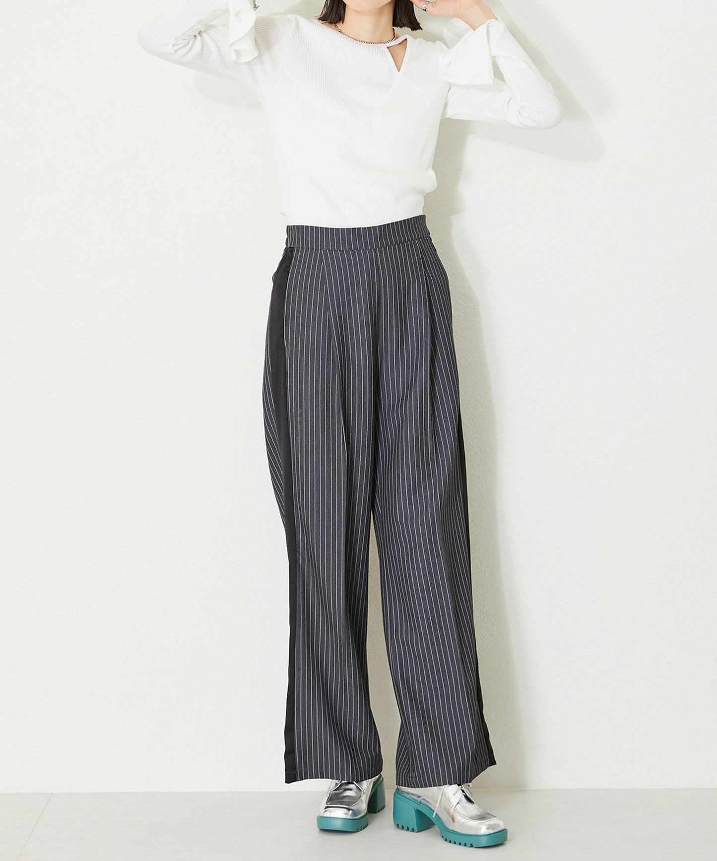 カラーソールレースアップシューズ/41103