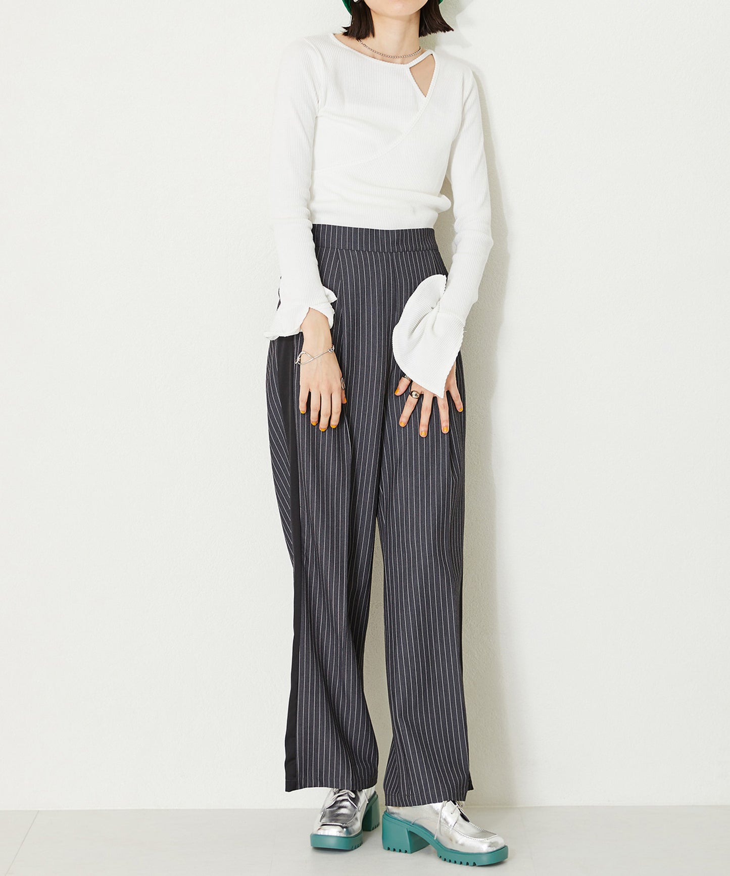 カラーソールレースアップシューズ/41103