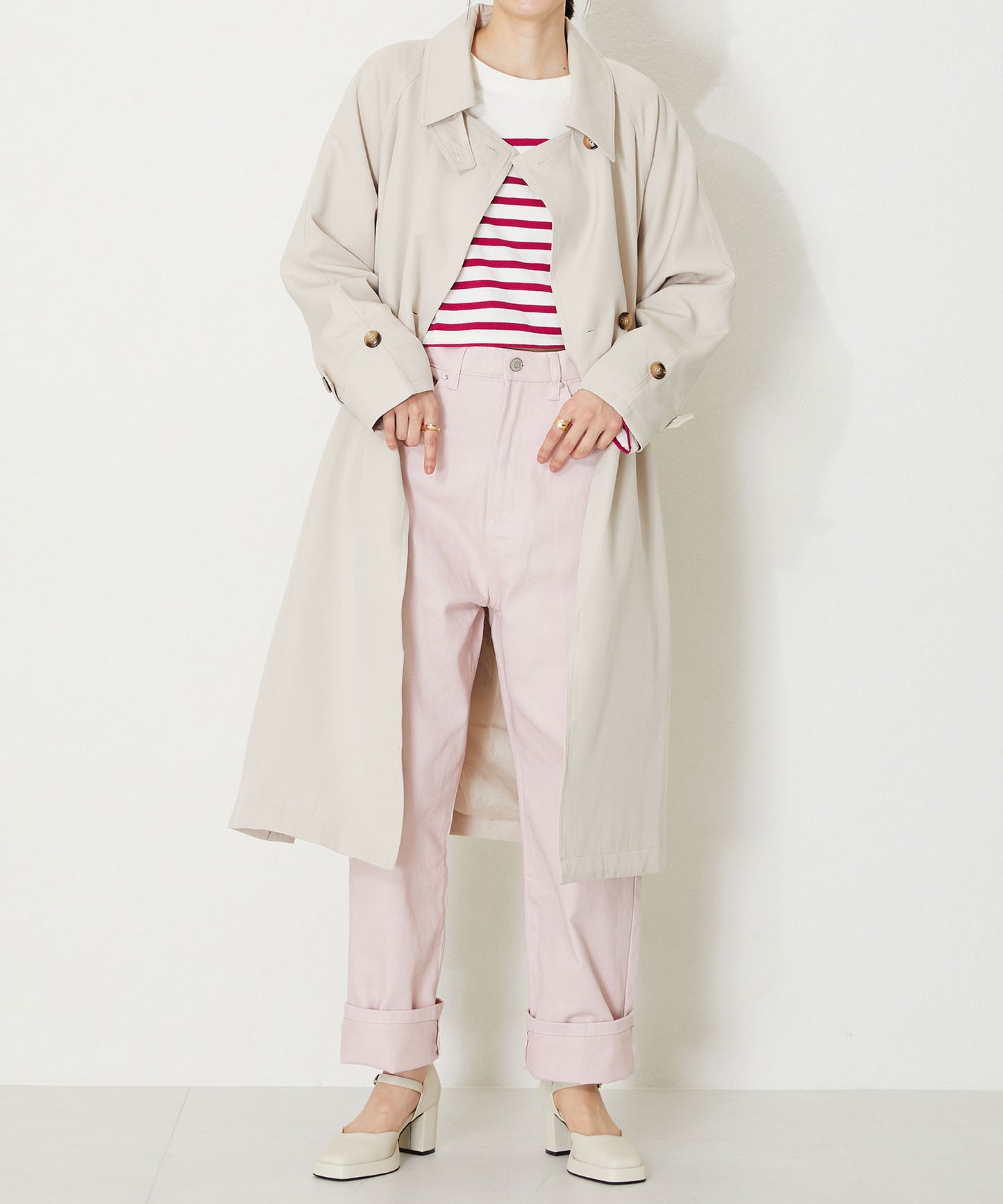 フレアソールセパレートパンプス/41111